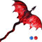 Groß Drachen Flugdrachen Drache Feuer Einleinerdrachen mit 100 m Schnur für Kinder & Erwachsene ideales Spielzeug für Familie Feuer Drache