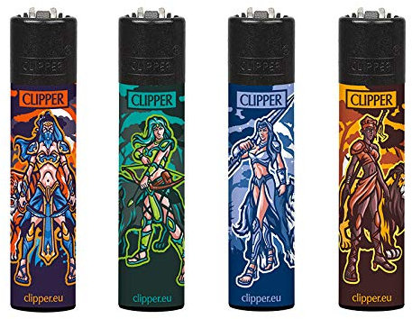 Clipper® Feuerzeuge 4er Set: (Amazonen)