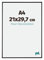 Your Decoration - Cadre photo A4 21x29.7 cm - Noir Mat - Cadre Photo en Plastique Avec Verre acrylique - Anti-Reflet - Cadre A4 21x29.7 - Evry