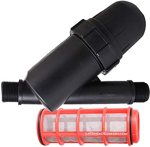 Suinga Filtro Irrigazione 3/4'' | Filtro a rete per tubo 25mm | Sistema di filtraggio per irrigazione 120 Mesh