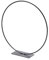 NaDeco Metallring Schwarz mit Fuß, wählbar in den Größen 25, 30 und 40cm Dekoring auf Fuß Drahtring zum Basteln Loop Ring Hoops Trockenblumen Ring Metalldrahtring, Größe:Ø 25 cm