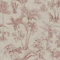 Papier peint bordeaux & beige palmier & monstera | Tapisserie motif feuille & palmier beige | Papier peint effet toile de lin