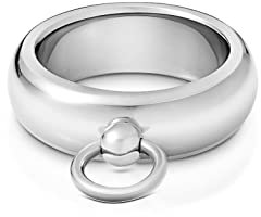 Massiver Edelstahl Ring der O Fingerring Sklavenring Erotikring O-Ring Größenauswahl (Innen (Ø): 17 mm)