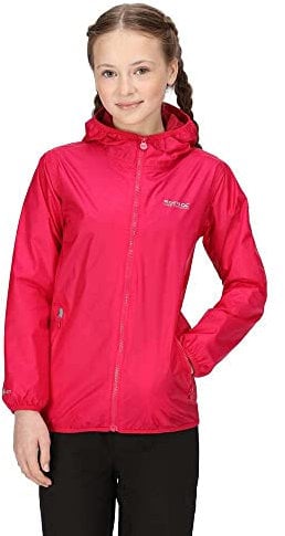 Regatta Kids Lever II Waterproof Jacket, Pink Potion, 9-10 Years