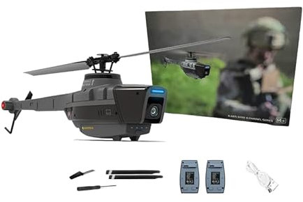 YGWXYYZJ Hubschrauber Drohne mit Kamera 1080P für Anfänger, Spielzeugdrohne Lange Flugzeit, 6-Achsen-Gyro-Höhenhaltefunktion, Quadrocopter App Steuerung, Geschenk für Kinder Jugendliche, Schwarz