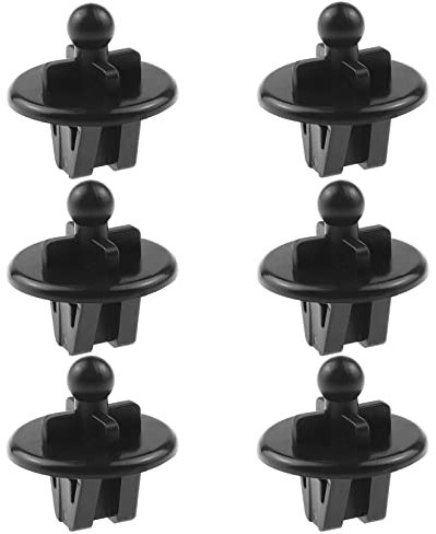 EMSea 6 Stück Auto Heckablage Clip Ersatz 1028271 Kompatibel mit Ford Fiesta 2001–2008 Kompatibel mit Ford Fusion 2001–2011 Kunststoff Paketregal Aufhänger Clips
