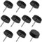 AERZETIX - C65823 - Lot de 10 Patins glisseurs pour Pieds de Chaise à clouer Ronds Ø15 mm en Plastique - Couleur Noir - Meuble Table Armoire Commode Placard lit Accessoire Protection Sol canapé