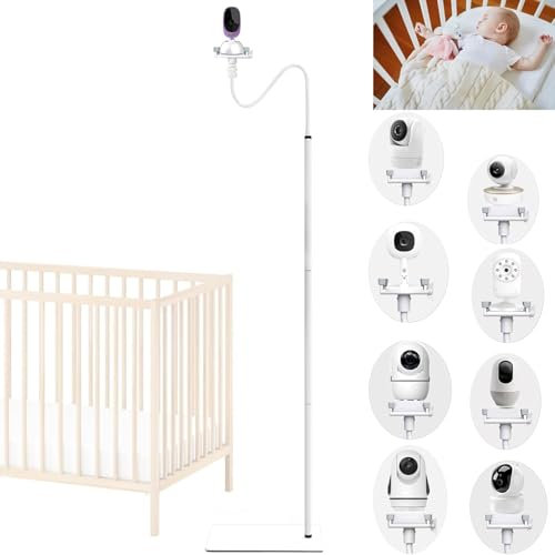 EYSAFT Baby Monitor Floor Stand Holder Baby Camera Mount and Clamp Flexible Baby Camera Holder Shelf Stand for Baby's Room Compatible with Most Baby Monitors Camera