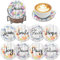 Diamond Painting Dessous de Verre Peinture Diamant sous Verre Loisirs Créatifs Adultes DIY sous Tasse Liège sous Verre Liege Lettre