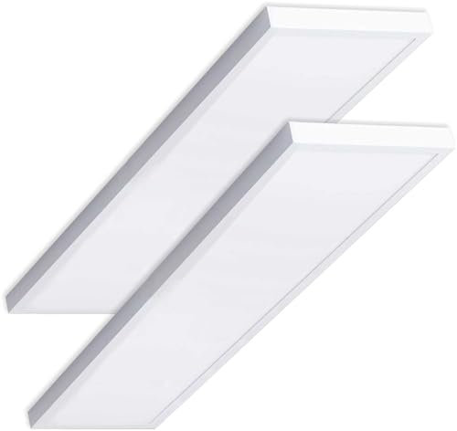 VZLED - Panel LED Superficie para Cocina, Plafón Techo 120X30, 40W Blanco Neutro 4000ºK (Pack 2)