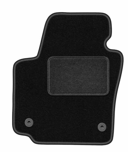 Velours-Fahrermatte passend für SEAT Altea XL 08.2008-2015, Schwarz, LUX | passend für Minivan; Velours-Teppich (Polypropylen), ca. 6,5 mm; rutschfest, vormontierte Befestigungen (Typ AV)