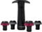 VB VIN BOUQUET FIC 1307 Pompa a Vuoto Manuale con Indicatore Sonoro, Include 4 Tappi con Indicatore di Data