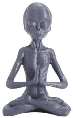 Ruuizksa -Ornamente Desk-Topper Yoga-Meditationsstatue -Figurine-Statue -Regalsitzer Meditationsgartenstatue, Einfach zu Verwenden Feine Verarbeitung