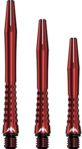 Mission Atom13 Anodised Metal Gripped Red - Dart Shafts Short