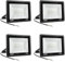 Niserelesa 4PCS-200W LED Strahler Außen,Superhell 20000LM Scheiwerfer LED-Strahler, IP66 Wasserfest Fluter 6500K Kaltweiß Flutlicht Außenleuchte,für Hinterhof, Auffahrt, Türen, Garage, Flur, Garten