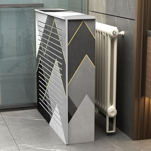 Snaweo Heizkörperverkleidung, Heizkörperabdeckung, PVC Heizkörper Abdeckung, HeizköRperverkleidung, Verstopfte Rohre Verstecken, Wohnzimmermöbel(L80xH80xW20cm)
