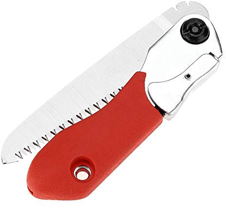 Folding Hand Saw, Portable Manual Pruning Saw with Anti Slip Handle and 20 Teeth Blades for Outdoor Gardening Camping Tree Cutting Tool
