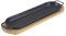 Amagogo Plato para Carne de Hierro Fundido, sartén para Parrilla Teppanyaki con Base de Madera, Plato para Servir Carne, sartén para Carne Caliente para el, Alargado