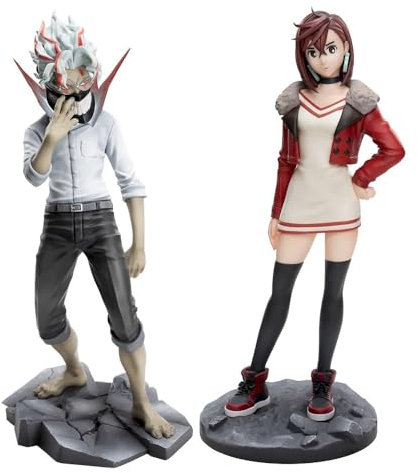 Zhongkaihua Anime Dan Da Dan Figur Ayase Momo und Okarun Figur 21 cm PVC 2 Stück Modell Statue Dan Da Dan Action Figure Collection Desktop Dekoration Geschenke