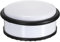 IGNPION Stainless Steel Door Stop Heavy Duty Metal Floor Door Stopper Bumper with Rubber Buffer Ring - No Fixing Design (10.5x4.5, White)