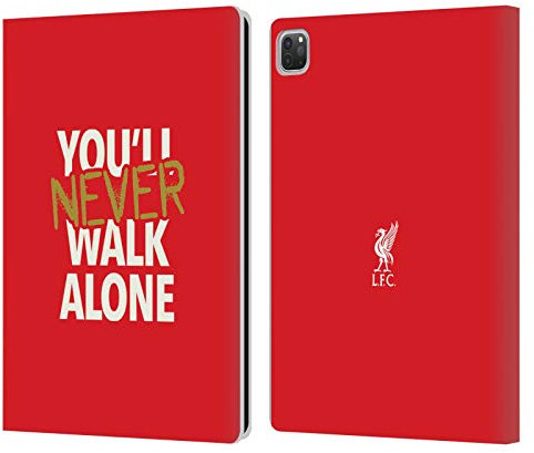 Head Case Designs Licenza Ufficiale Liverpool Football Club Frase Rossa Liver Bird YNWA Custodia Portafoglio in Pelle Compatibile con Apple iPad PRO 12.9 2020/2021/2022