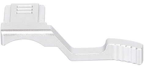 OURHZTB Metall-Blitzschuh-Griff für Fujifilm X-T30 X-T50 X-T30 II/III, Daumengriff aus Aluminiumlegierung mit Blitzschuh-Abdeckung, Daumenstütze, Halterung für Fuji XT10 XT20 Kamera (Silber)