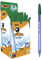 BIC Cristal Soft Bolígrafos de punta media (1.2 mm) con sistema Easy Glide System para una escritura hasta un 35% más fluida - color verde, caja de 50 unidades