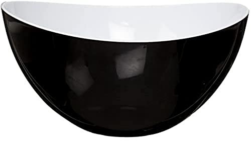 Saveur & Dégustation KA1541 SALADIER Bicolore Coloris ALEATOIRE, Plastique, Noir/Rouge/Gris/Vert, 26 x 26 x 13 cm