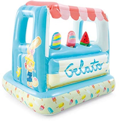 Intex Ice Cream Stand Inflatable Playhouse and Pool, for Ages 2-6