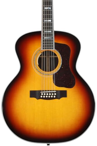 Guild USA F-512E Antique Sunburst Electro-Acoustic 12-String Guitar with Case