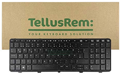 TellusRem Clavier de Remplacement Allemand Non rétroéclairé pour HP 450 G0 G1 G2 455 G1 G2 470 G0 G1 G2 US 650 G1 655 G1
