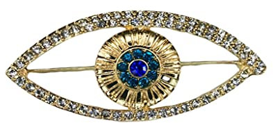 C SS CC Broschen Devil's Augenbrosche Elf Weibliche Zubehör Brosche Vollrhinestone Retro Feng Strass Blaue Gold Corsage Anstecknadeln Für Damen