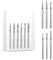 Lusofie Professional 6Pcs Cuticle Remover Drill Bits Set - 3/32 (2.38mm) Diamond & Carbide - Gentle & Safe Dead Skin Cleaner for Manicure/Pedicure