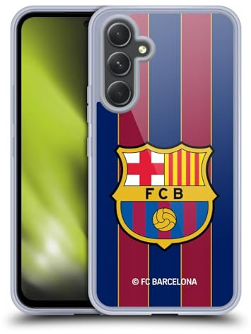 Head Case Designs Offizielle FC Barcelona Home 2020/21 Crest Kit Soft Gel Handyhülle Hülle kompatibel mit Samsung Galaxy A54 5G