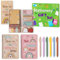 GROBRO7 3Pcs Boho Notebooks Haftnotizen Set mit 6Pcs Gel Stifte, Rainbow Self-Stick Memo Pads Motivation Journal Notepads Bulk für Studenten Lehrer Anerkennung Gifts Schule Klassenzimmer Bürobedarf