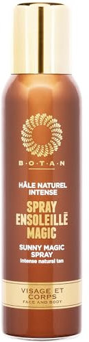 BOTAN Cosmetics – Intense Selbstbräunungsspray 125 ml – Natürliche und strahlende Bräune – Vegan und alkoholfrei