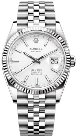 NIADI Sugess Classic S448 Automatik Möwe ST2130 Herren Uhren Saphirglas Wasserdicht Luxus Mechanische Armbanduhr, V 1, Classic