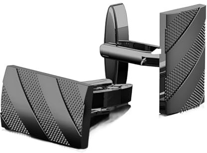 Manschettenknöpfe Herren, Hochwertige Manschettenknöpfe für Herren in Silber mit Geschenkbox - Elegant und stilvoll für Hochzeit, Business und formelle Anlässe