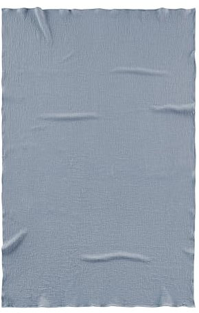biberna Musselin Sommerdecke 0480100 Uni, 1x 150x200 cm, taubenblau