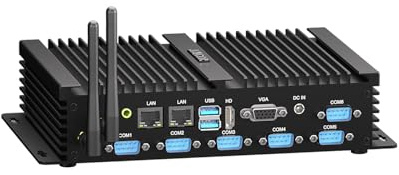 JOVCOR Fanless PC, Industriel Mini Computer i7-8550U, PC sans Ventilateur 64GB RAM 1TB SSD, Ordinateur de Bureau Support Win11 Pro, Win 10, Linux
