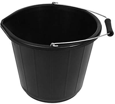3GAL Builders Bucket & Lip Black