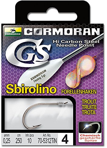 Cormoran Gebundene Haken CGS Sbirolino 5312TIN 6