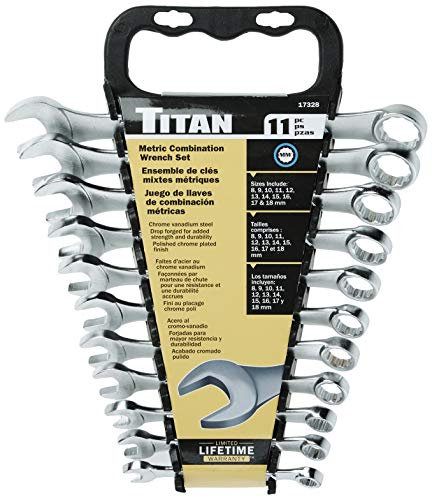 TITAN - 11Pc Metric Combo Wrench Set (17328)