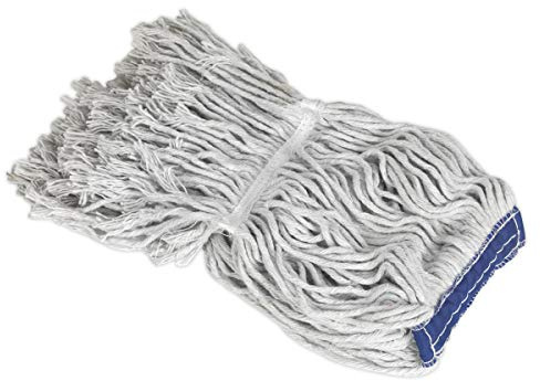 Sealey BM17 Cotton Mop with Handle, 350g, White