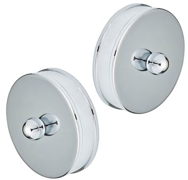 Richard Burbidge Short End Caps RHR01S Silver Effect (H)25 x (W)2.5 x (L)215mm