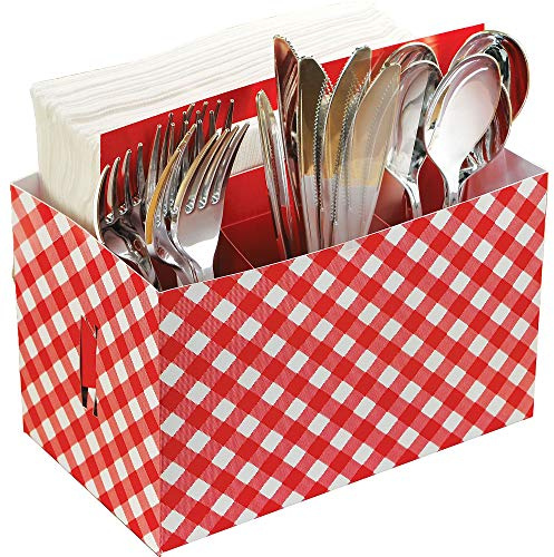 Picnic Party Cardboard Utensil Caddy