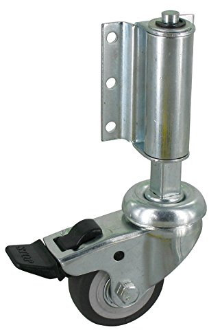 Leiterrolle - Federrolle - Lenkrolle MIT Bremse, Ø50 mm gefedert