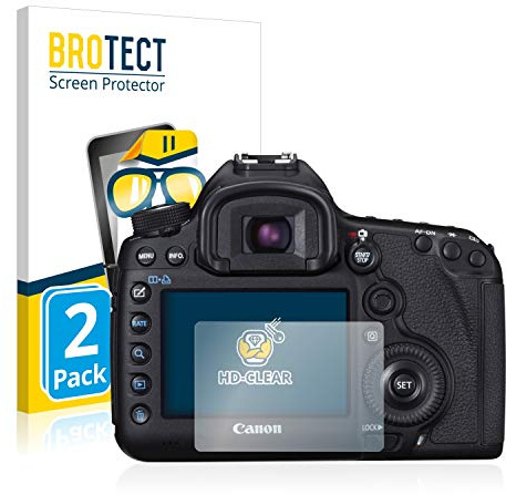 BROTECT (2 Stück Schutzfolie für Canon EOS 5D Mark III Displayschutz Folie Made in Germany, Ultra-Klar