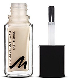 Manhattan Last & Shine Nagellack – Beiger, glänzender Nail Polish für 10 Tage perfekten Halt – Farbe Don't Tell 030 – 1 x 10ml