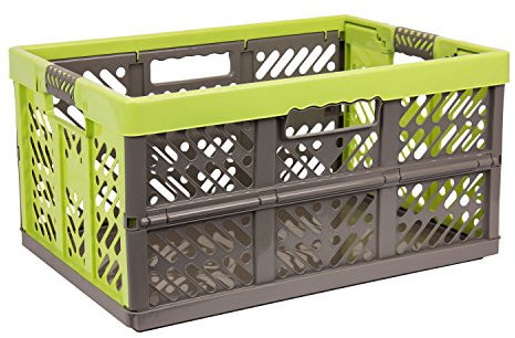 5 x Profi Klappbox 45 L Kunststoff Box Klappkiste Einkaufskorb Faltbox beige